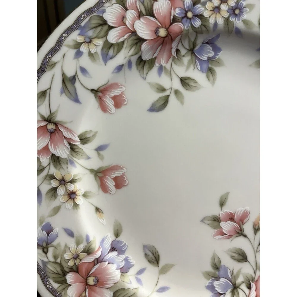 Andrea by Sadek Floral 11” Cake Dessert Plate With Server Spatula